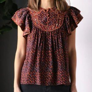 Ulla Johnson Citra Top in Agate (Size 4)